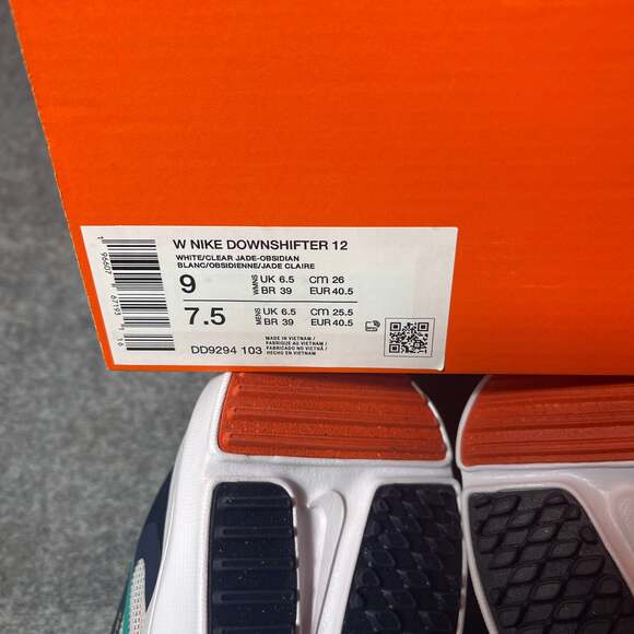 Nike Downshifter 12 White Clear Jade Women's Running Shoes Size 9 - Picture 5 of 5